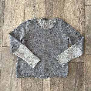 Outback Red Two-Tone Gray Women's Sweater